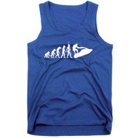 Jet Ski Skiing Water Sports Design Ocean Lake Sea Evolution Gift Tank Top