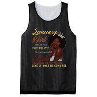 January She Slays She Prays Beautiful Birthday Mesh Reversible Basketball Jersey Tank