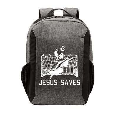 Jesus Saves Soccer Christmas Funny Football Goalie Christian Vector Backpack