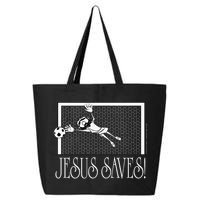 Jesus Saves Soccer 25L Jumbo Tote