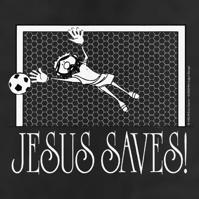 Jesus Saves Soccer 25L Jumbo Tote