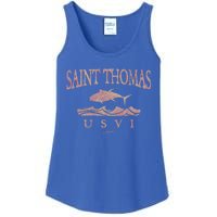 Jcombs: Saint Thomas Usvi Yellowfin Tuna Over Waves Gift Ladies Essential Tank