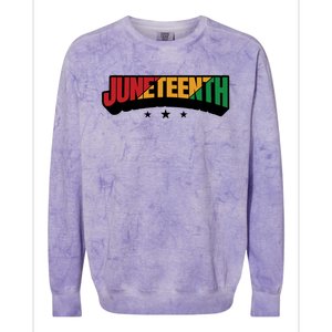 Juneteenth Sign Trendy Colorblast Crewneck Sweatshirt