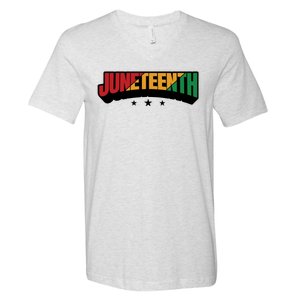 Juneteenth Sign Trendy V-Neck T-Shirt