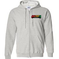 Juneteenth Sign Trendy Full Zip Hoodie