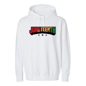 Juneteenth Sign Trendy Garment-Dyed Fleece Hoodie