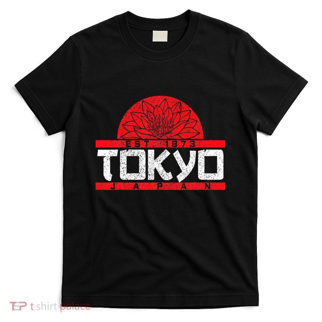 Japanese Souvenir Tokyo Japan Est. 1873 Lotus Flower T-Shirt