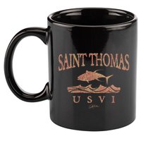 Jcombs: Saint Thomas Usvi Yellowfin Tuna Over Waves Gift 11oz C Handle Ceramic Mug