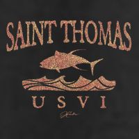 Jcombs: Saint Thomas Usvi Yellowfin Tuna Over Waves Gift 11oz C Handle Ceramic Mug