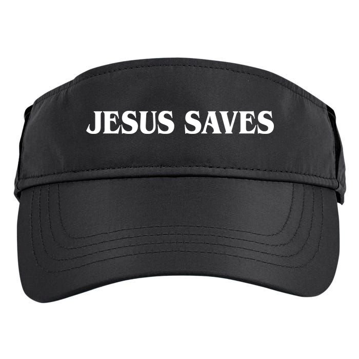 Jesus Saves Theres Power In The Name Of Jesus Acts 4:12 Front And Back Adult Drive Performance Visor