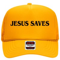 Jesus Saves Theres Power In The Name Of Jesus Acts 4:12 Front And Back Trucker Hat