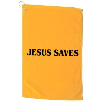 Jesus Saves Theres Power In The Name Of Jesus Acts 4:12 Front And Back Golf Towel
