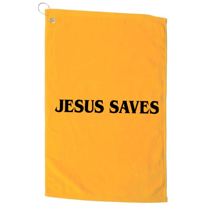 Jesus Saves Theres Power In The Name Of Jesus Acts 4:12 Front And Back Golf Towel