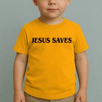 Jesus Saves Theres Power In The Name Of Jesus Acts 4:12 Front And Back Toddler T-Shirt