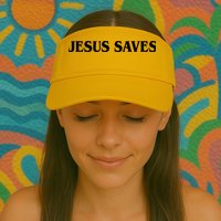 Jesus Saves Theres Power In The Name Of Jesus Acts 4:12 Front And Back Visor