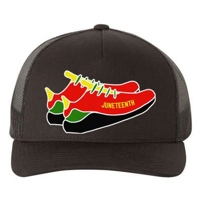 Juneteenth Sneakers Tennis Shoe Lover Yupoong Adult 5-Panel Trucker Hat