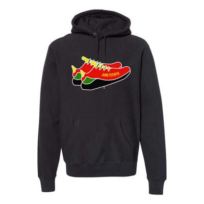 Juneteenth Sneakers Tennis Shoe Lover Premium Hoodie