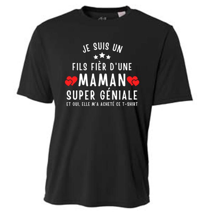 Je Suis Un Fils Fier DUne Maman Super GéNiale Et Oui Elle MA Acheté Ce Cooling Performance Crew T-Shirt