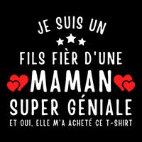 Je Suis Un Fils Fier DUne Maman Super GéNiale Et Oui Elle MA Acheté Ce 16 in Basic Backpack