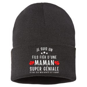 Je Suis Un Fils Fier DUne Maman Super GéNiale Et Oui Elle MA Acheté Ce Sustainable Knit Beanie