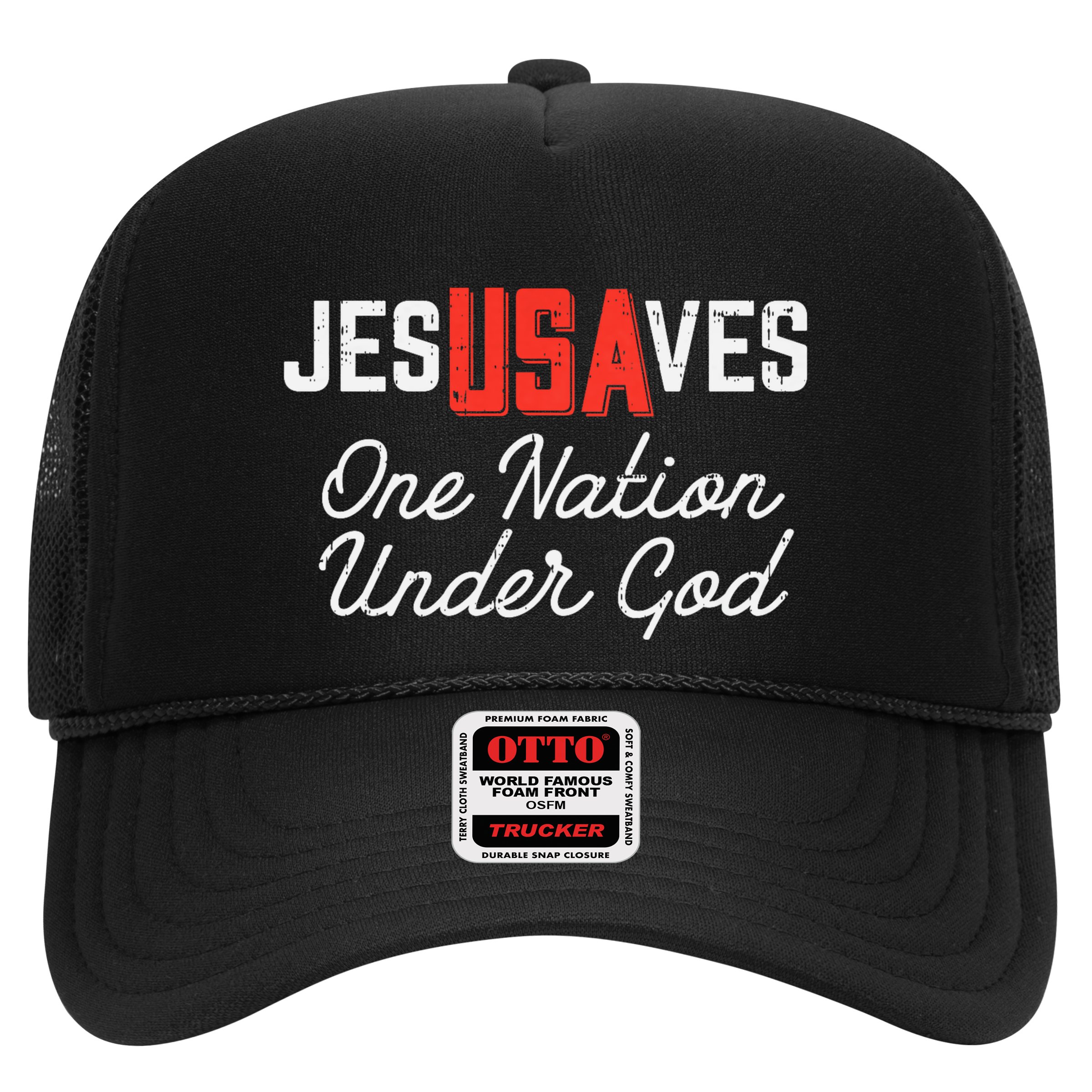 Jesus Saves Usa One Nation Under God Jesus Christian Gift Hat