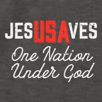Jesus Saves Usa One Nation Under God Jesus Christian Gift Vector Backpack