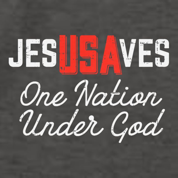 Jesus Saves Usa One Nation Under God Jesus Christian Gift Vector Backpack