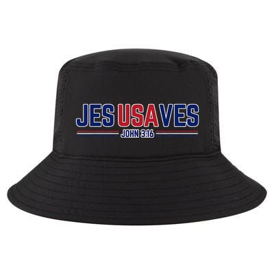 Jesus Saves Usa Christian Patriotic Jesusaves Cool Comfort Performance Bucket Hat