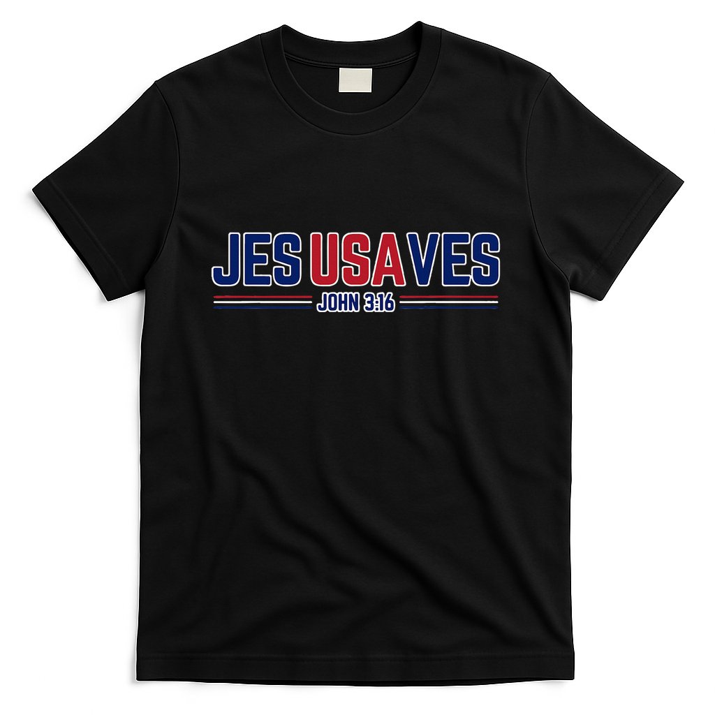 Jesus Saves Usa Christian Patriotic Jesusaves T-Shirt