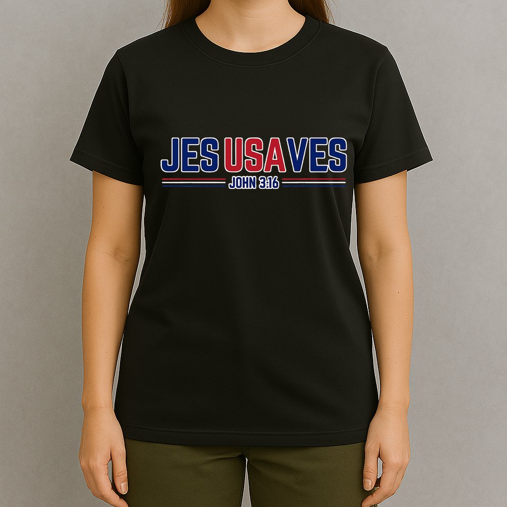 Jesus Saves Usa Christian Patriotic Jesusaves T-Shirt