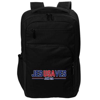 Jesus Saves Usa Christian Patriotic Jesusaves Impact Tech Backpack