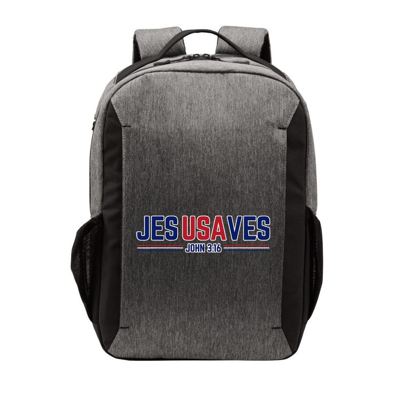 Jesus Saves Usa Christian Patriotic Jesusaves Vector Backpack