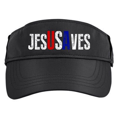 Jesus Saves USA  Adult Drive Performance Visor