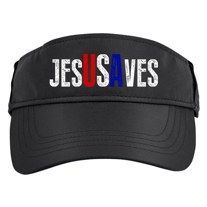 Jesus Saves USA  Adult Drive Performance Visor
