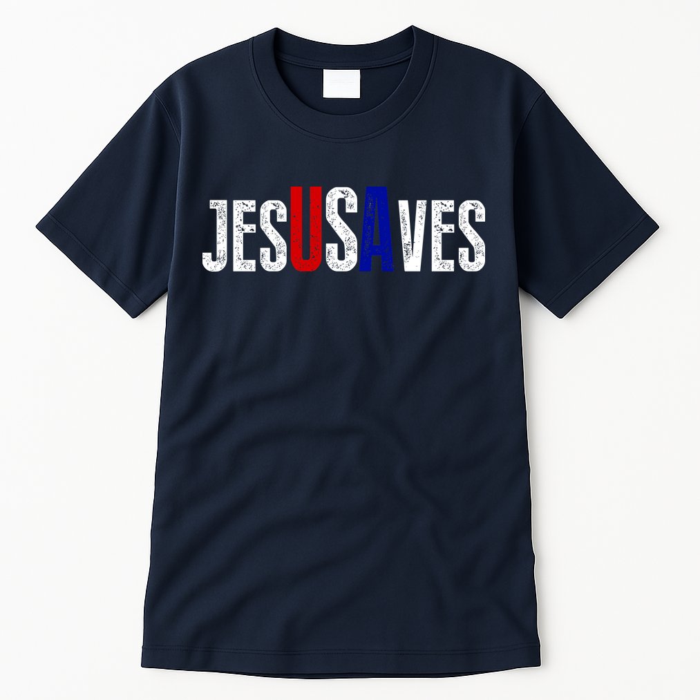 Jesus Saves USA  Tall T-Shirt