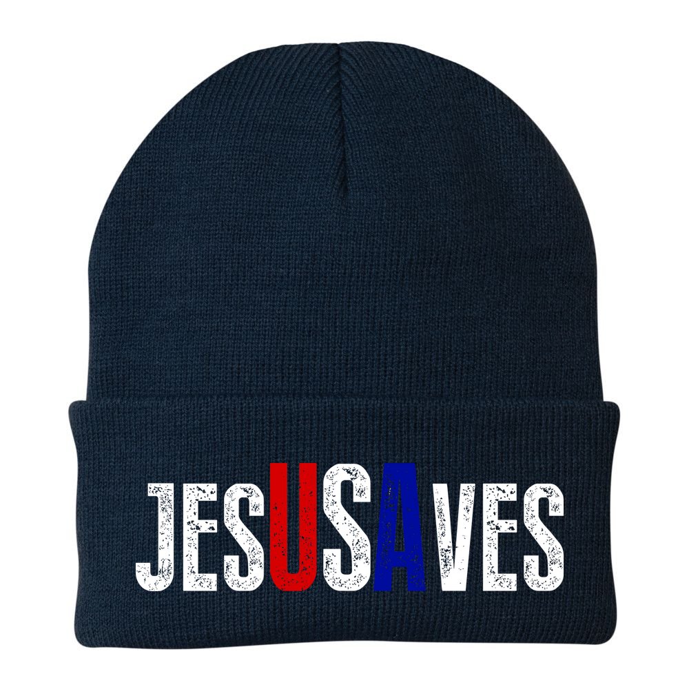 Jesus Saves USA  Beanie