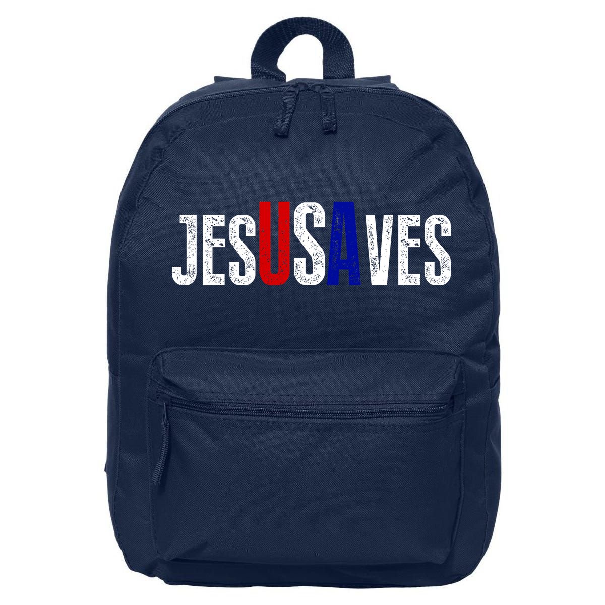 Jesus Saves USA  16 in Basic Backpack
