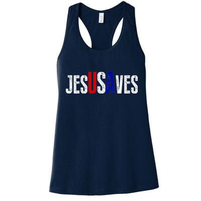 Jesus Saves USA  Womens Tank Top