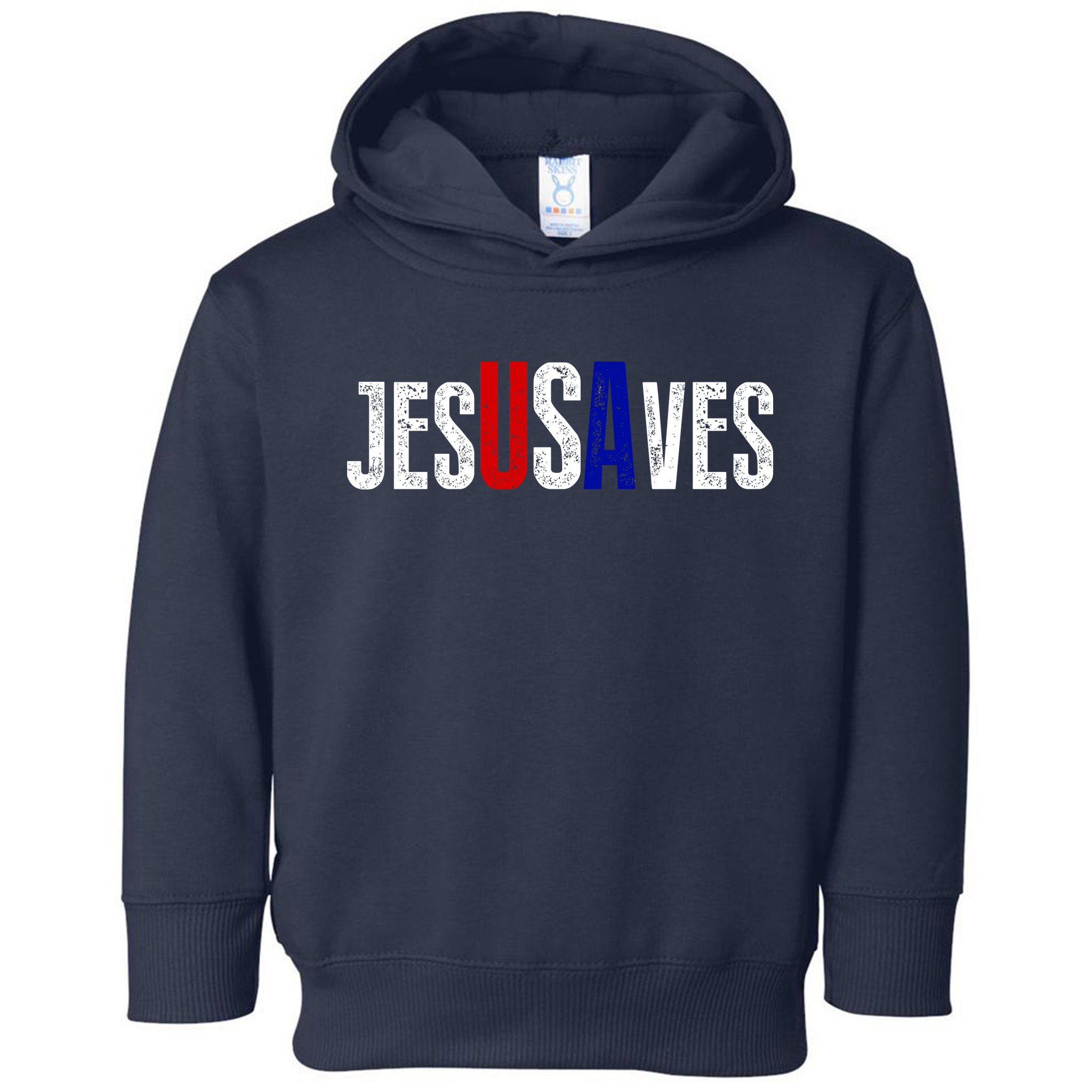 Jesus Saves USA  Toddler Hoodie