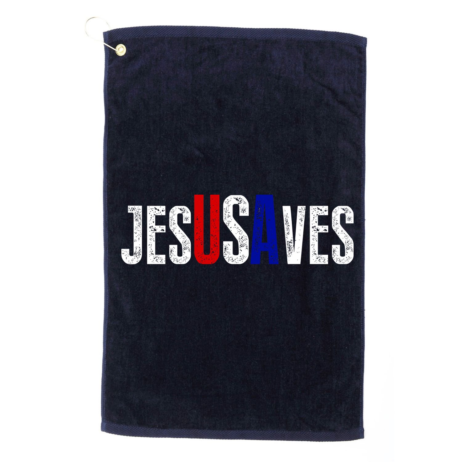 Jesus Saves USA  Golf Towel