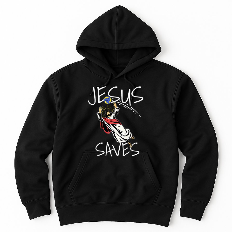 Jesus Saves Volleyball Gift Volleyball Team Hoodie