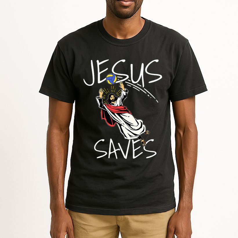 Jesus Saves Volleyball Gift Volleyball Team Tall T-Shirt