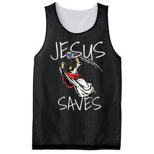 Jesus Saves Volleyball Gift Volleyball Team Mesh Reversible Basketball Jersey Tank