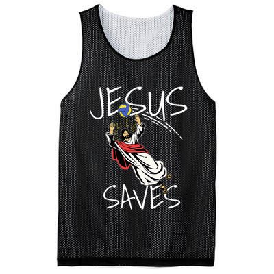Jesus Saves Volleyball Gift Volleyball Team Mesh Reversible Basketball Jersey Tank