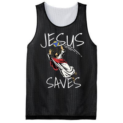 Jesus Saves Volleyball Gift Volleyball Team Mesh Reversible Basketball Jersey Tank