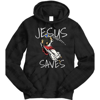 Jesus Saves Volleyball Gift Volleyball Team Tie Dye Hoodie