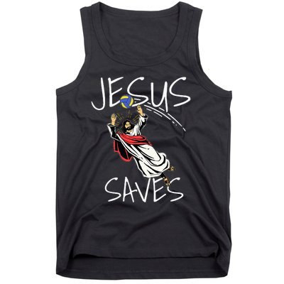 Jesus Saves Volleyball Gift Volleyball Team Tank Top