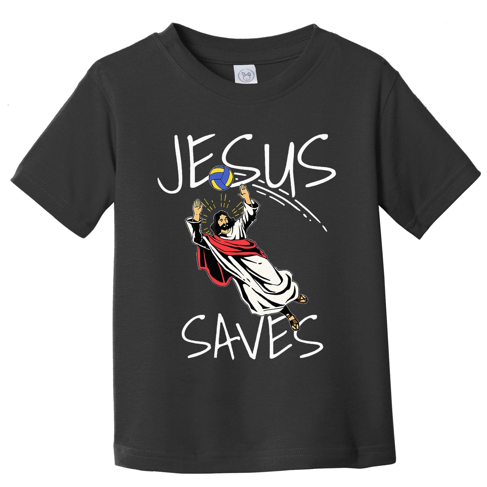 Jesus Saves Volleyball Gift Volleyball Team Toddler T-Shirt