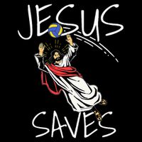 Jesus Saves Volleyball Gift Volleyball Team Toddler T-Shirt