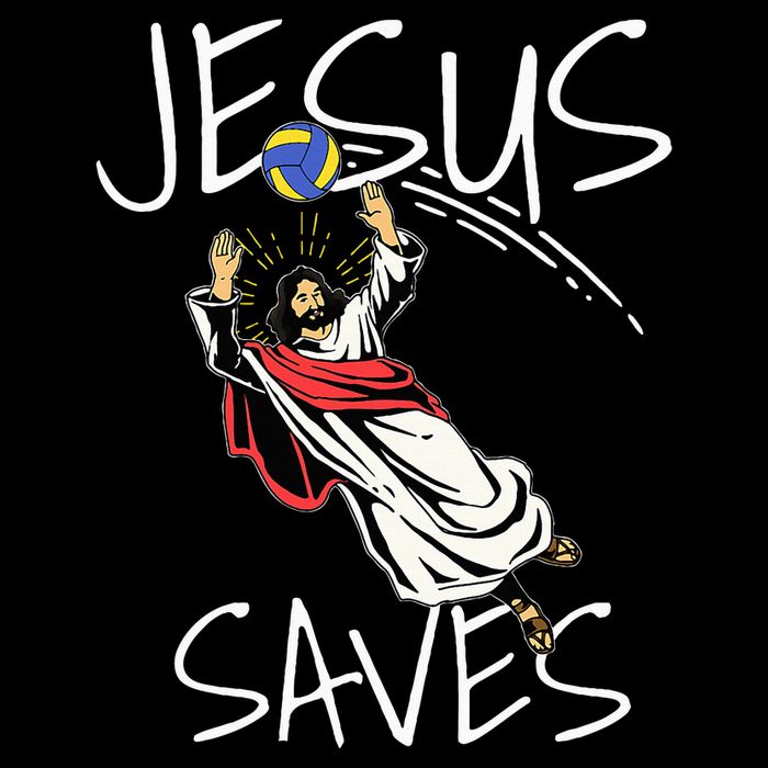 Jesus Saves Volleyball Gift Volleyball Team Toddler T-Shirt